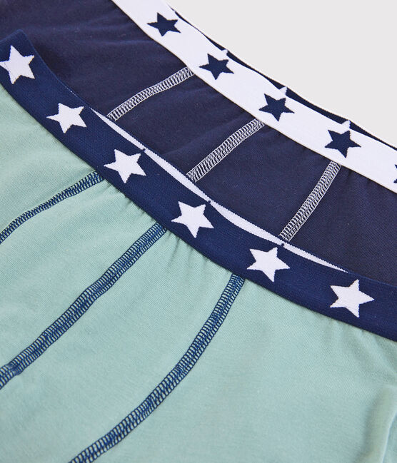 2er-Set Boxershorts aus Bio-Baumwolle und Elastan für Jungen variante 1