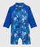 Baby-Badekombination mit UV-Schutz aus recyelten Materialien für Jungen blau SURF/weiss MULTICO