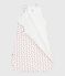 Baby-Schlafsack aus Nicki mit Herzmotiv TOG-Wert 3 weiss MARSHMALLOW/rot TERKUIT