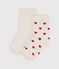 2er-Set Baby-Socken aus Baumwolljersey mit Herzen variante 1
