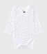 Langärmeliger Baby-Mädchen-Wickelbody mit Print