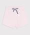 Baby-Shorts aus einfarbiger Baumwolle rosa