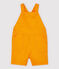 Kurze Baby-Latzhose aus Sergestoff für Jungen gelb TEHONI