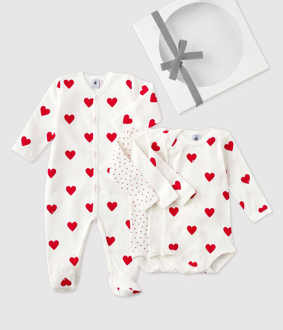 Baby-Geschenkset mit Herzchenmotiv variante 1