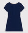 Kurzärmeliges Kleid aus Baumwolle Kinder/Mädchen blau MEDIEVAL