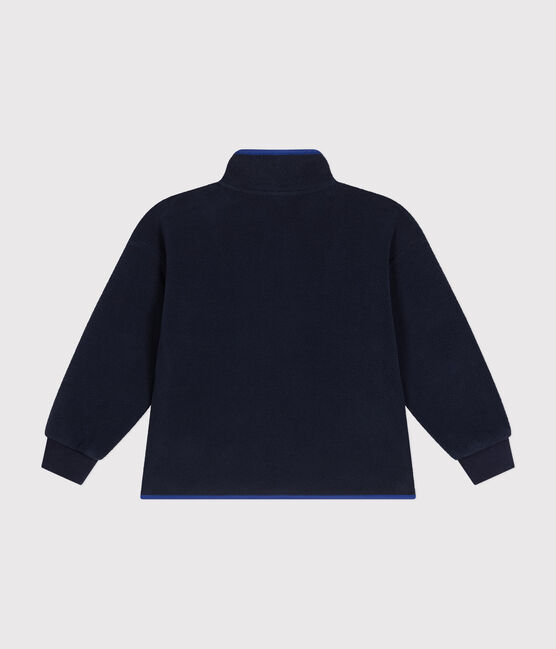 Kinder-Fleecejacke mit Reißverschluss für Jungen blau SMOKING