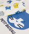 Kurzer Kinderpyjama aus Baumwolle weiss MARSHMALLOW/weiss MULTICO