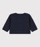 Baby-Cardigan aus gestepptem Doppeljersey blau SMOKING