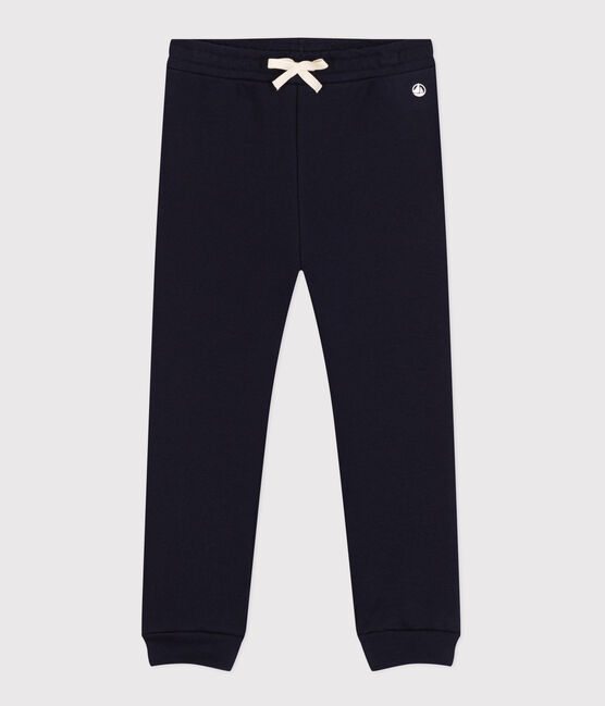 Kinder-Jogginghose aus Molton für Mädchen blau SMOKING