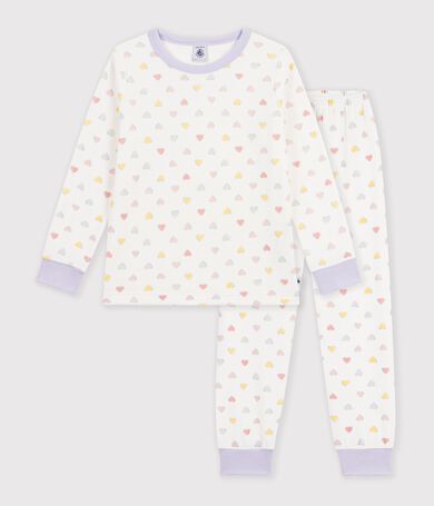 Kinder-Pyjama aus Nicki mit Herzmotiv