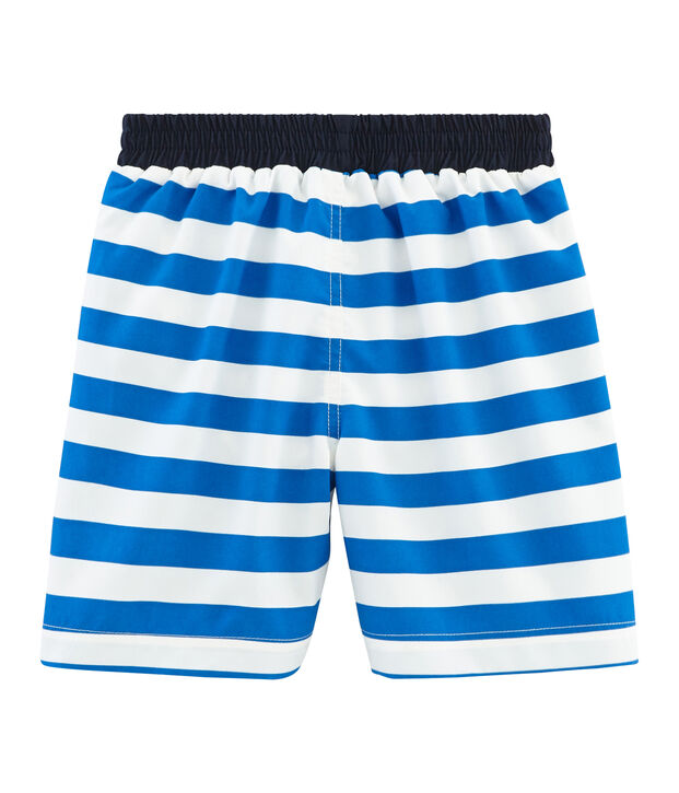 Strandshort Jungen blau/weiss