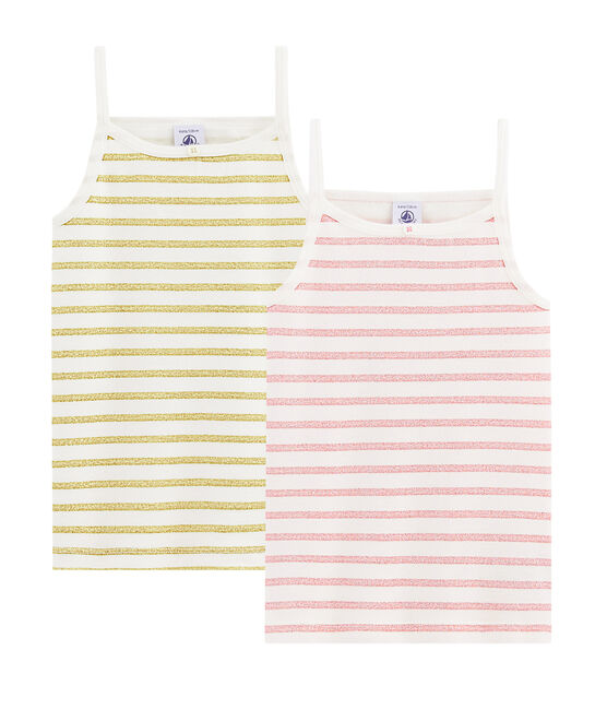 2er-Set Trägerhemden für kleine Mädchen variante 1