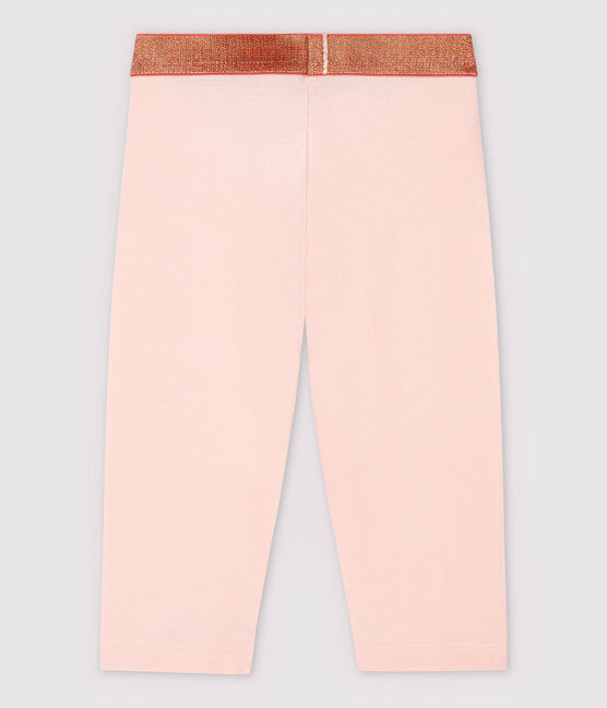 Kurze Kinder-Leggings aus Jersey mit Lycra für Mädchen rosa MINOIS