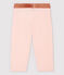 Kurze Kinder-Leggings aus Jersey mit Lycra für Mädchen rosa MINOIS