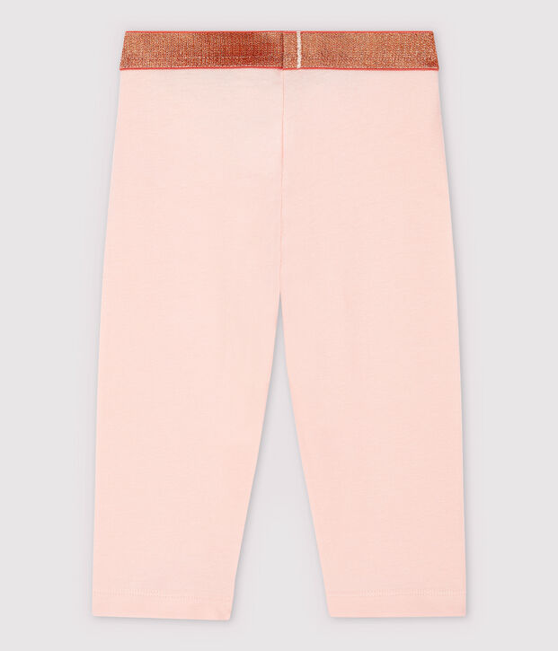 Kurze Kinder-Leggings aus Jersey mit Lycra f&uuml;r M&auml;dchen rosa