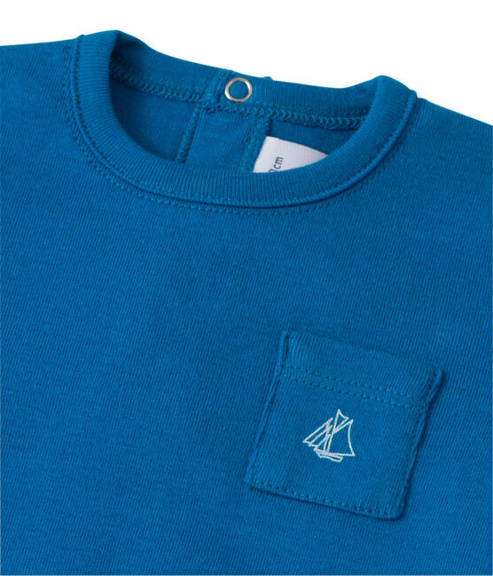 Baby-Jungen-T-Shirt blau DELFT
