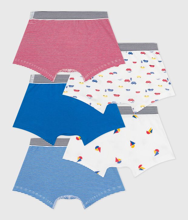 Set Kinder-Boxershorts aus bedruckter Baumwolle vielfarbig