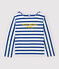 Leichtes Marineshirt für Damen weiss MARSHMALLOW/blau SURF