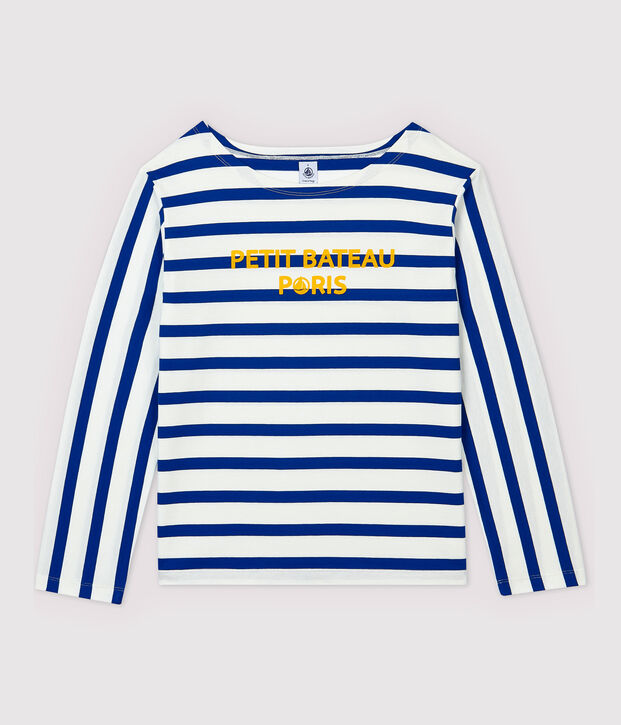 Leichtes Marineshirt f&uuml;r Damen weiss/blau