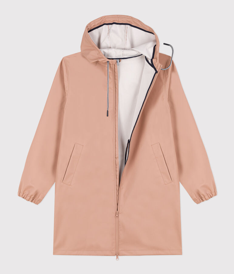 Leichte Regenjacke aus recyceltem Material beige