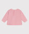 Einfarbiges Baby-Sweatshirt aus Baumwolle rosa CHARME