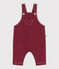 Langbeinige Baby-Latzhose aus farbigem Denim AMARANTE