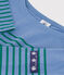 Kinder-Streifenshirt Marini&egrave;re aus Baumwolle blau/gr&uuml;n