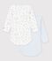 Lot de 2 bodies manches longues en coton. vielfarbig