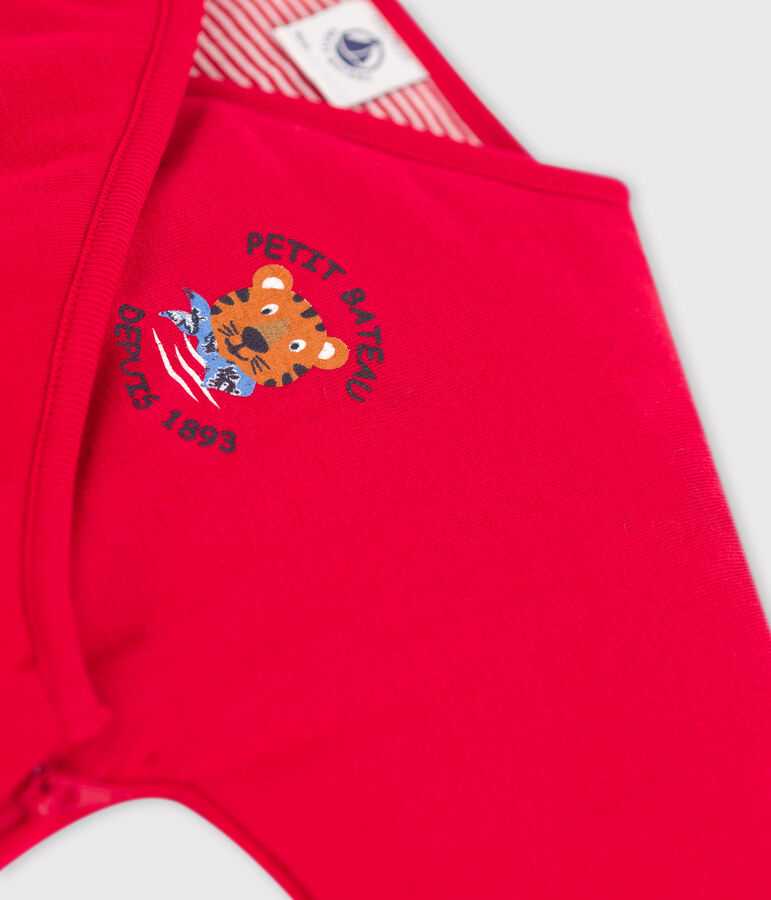 Langer Baby-Overall aus Bio-Baumwolle rot