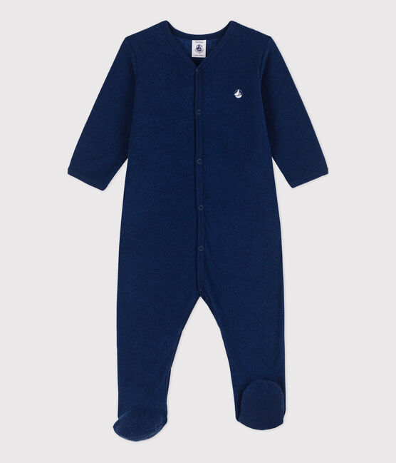 Baby-Strampler aus Frottee blau MEDIEVAL