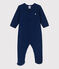 Baby-Strampler aus Frottee blau MEDIEVAL