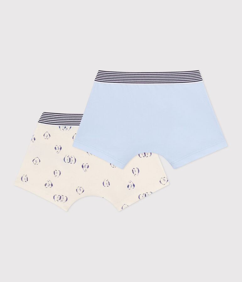Set Kinder-Boxershorts aus Baumwolle mit Pingouin-Motiv vielfarbig