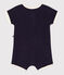 Baby Kurz-Overall aus Frottee blau SMOKING