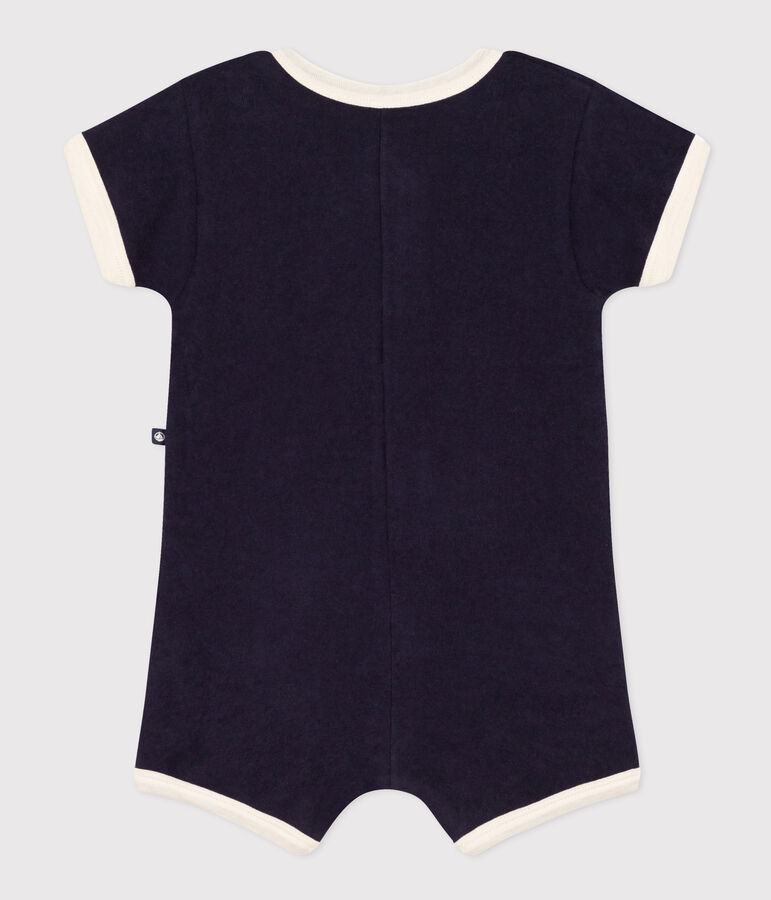 Baby Kurz-Overall aus Frottee blau