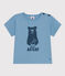 Kurzärmeliges Baby-T-Shirt aus Jersey blau AZUL