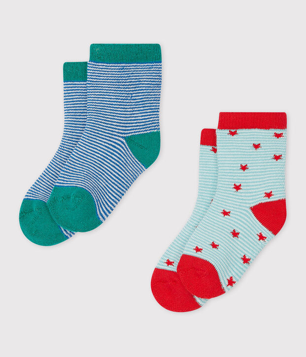 2er-Set Babysocken vielfarbig