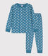 Kinderpyjama aus Baumwolle mit Blumenmotiv für Mädchen