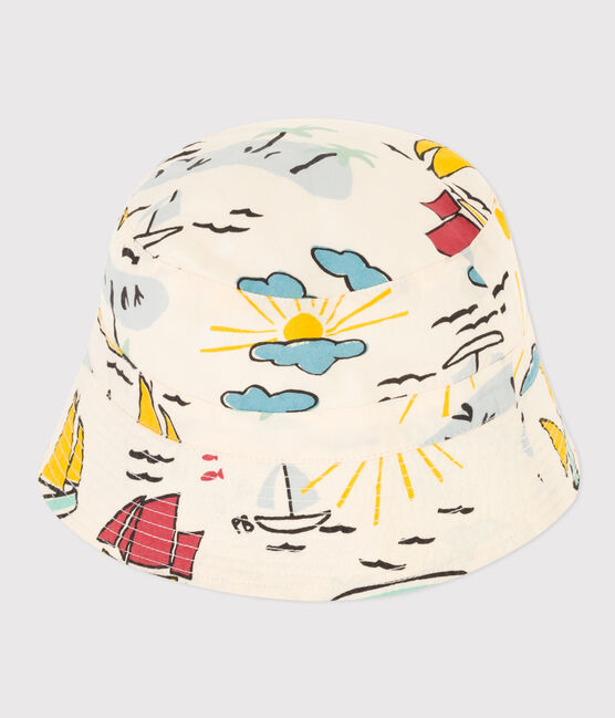 Entdecker-Bob aus Popeline für Babys weiss AVALANCHE/ MULTICO