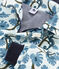 Gemusterte Regenjacke Jungen weiss MARSHMALLOW/weiss MULTICO