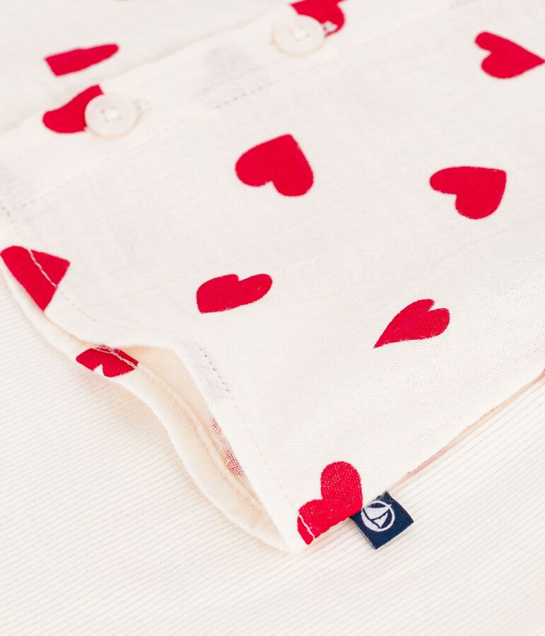 2-teiliges langbeiniges Baby-Set aus Baumwolle, gemusterte Bluse und Leggings vielfarbig