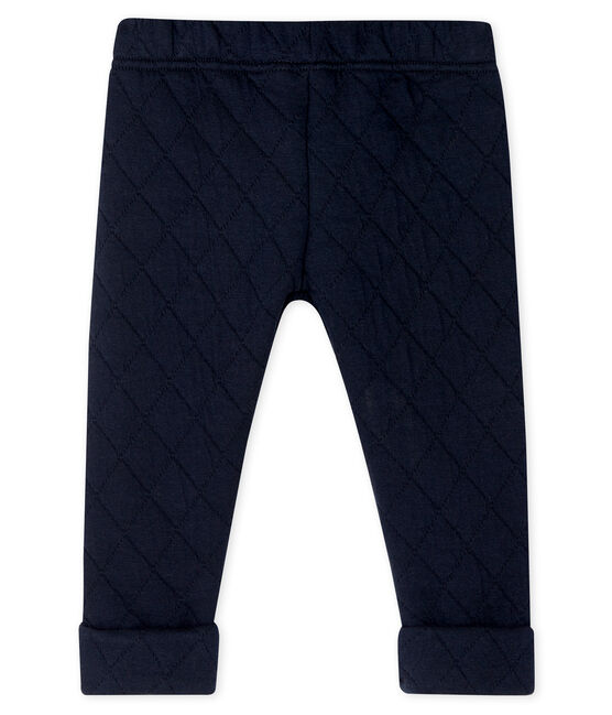 Hose für Baby Jungen aus Rundstrick blau SMOKING