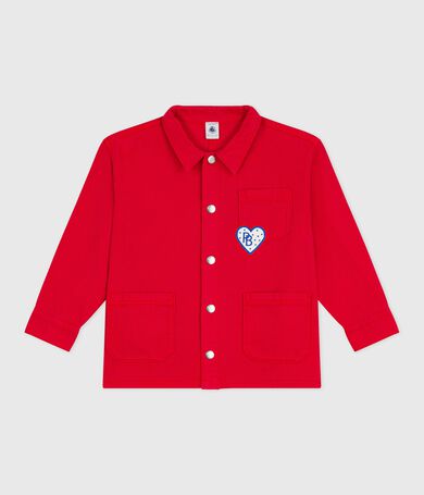 Kinder-Jacke aus einfarbiger Baumwolle