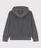 Fleecejacke mit Kapuze für Mädchen und Jungen grau GRIS FONCE/ DARK GREY