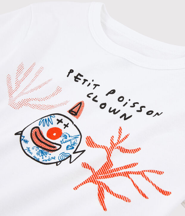 Serge Bloch T-Shirt f&uuml;r Kinder weiss