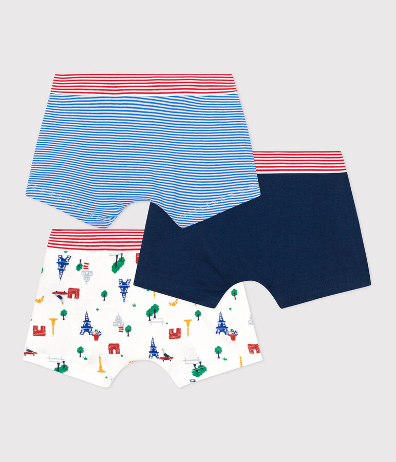 3er-Set Kinder-Boxershorts aus Baumwolle mit Paris-Motiv variante 1