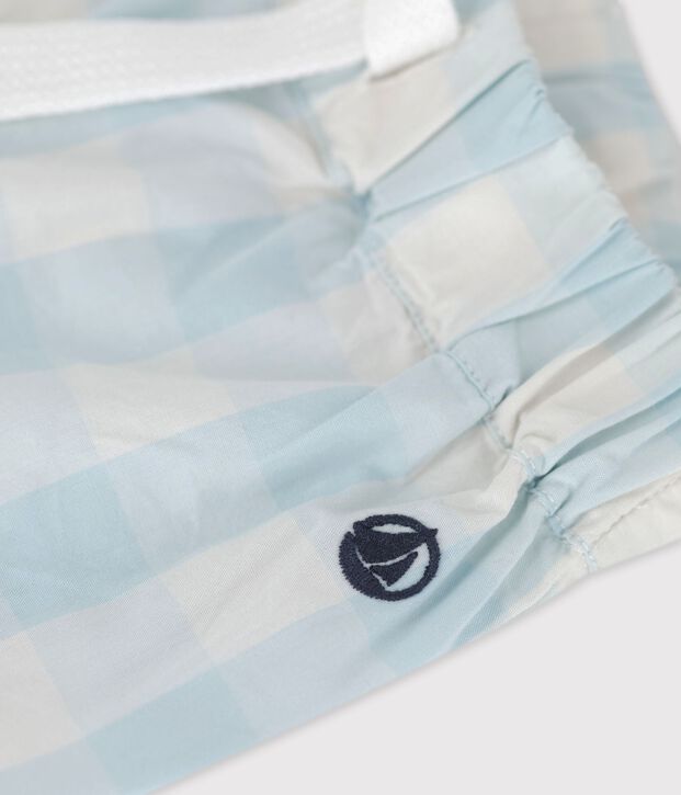 Shorts aus Popeline mit Vichy-Karos BOLDAIR/weiss