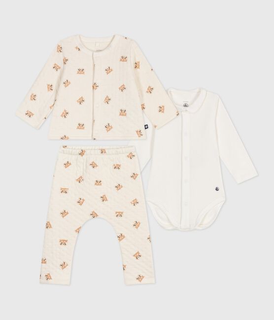 3-teiliges Baby-Set aus Baumwolle mit Roten Pandas MILK/ MULTICO