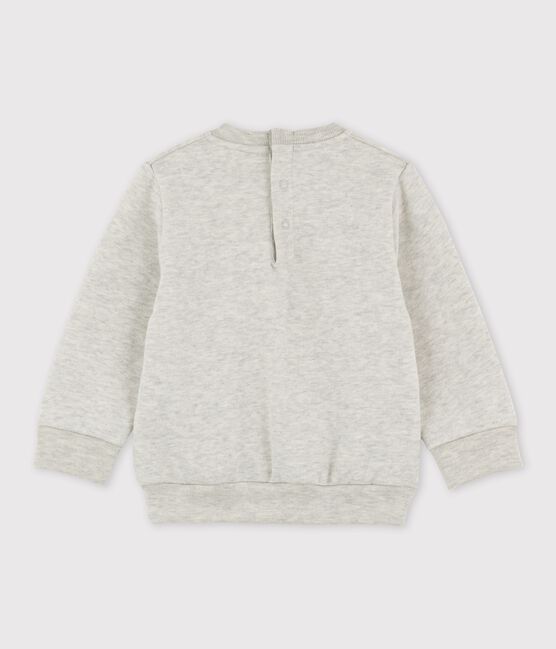 Baby-Sweatshirt aus Molton grau BELUGA CHINE