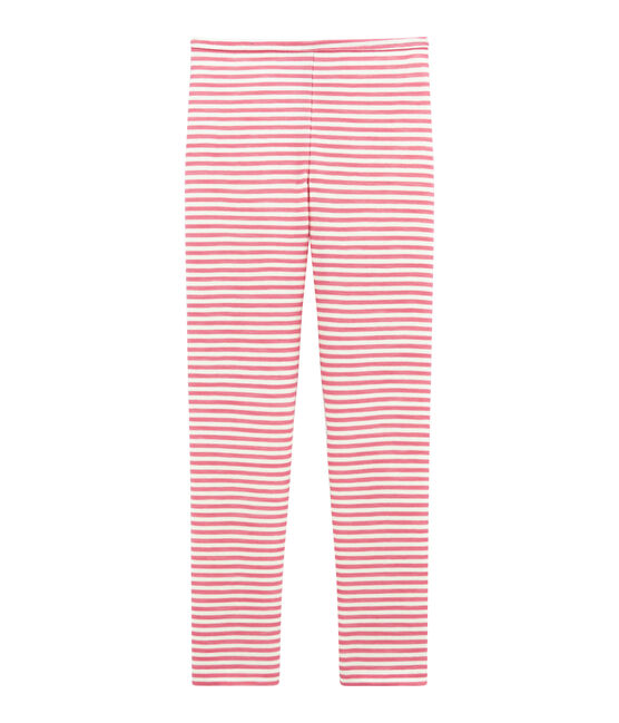 Mädchen Leggings aus Wolle/Baumwolle rosa CHEEK/weiss MARSHMALLOW