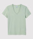 T-Shirt DAS GERADE mit V-Ausschnitt aus Bio-Baumwolle für Damen
